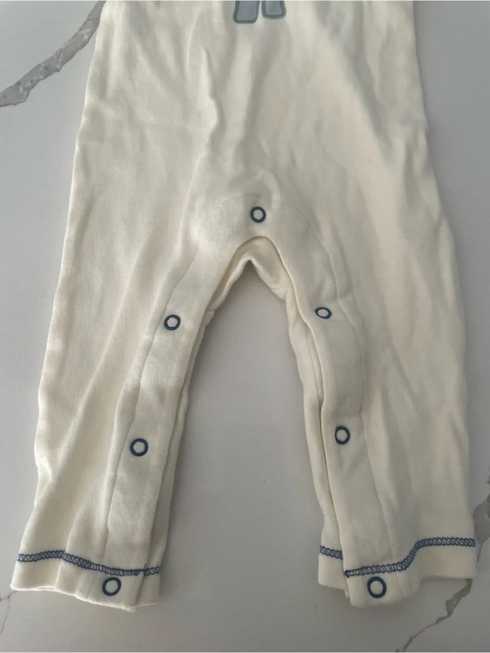 Baby Girls/ Boys Elephant Print Cream & White Sleepwear Set - 3-Pack